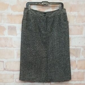 Talbots Charcoal Pencil Skirt Size 12